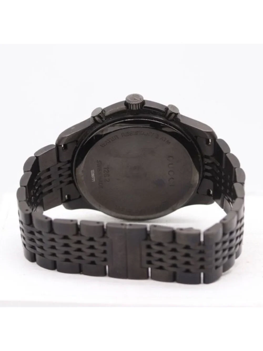 Gucci Timeless 126.2 Quartz Date Chrono Black Dial Watch